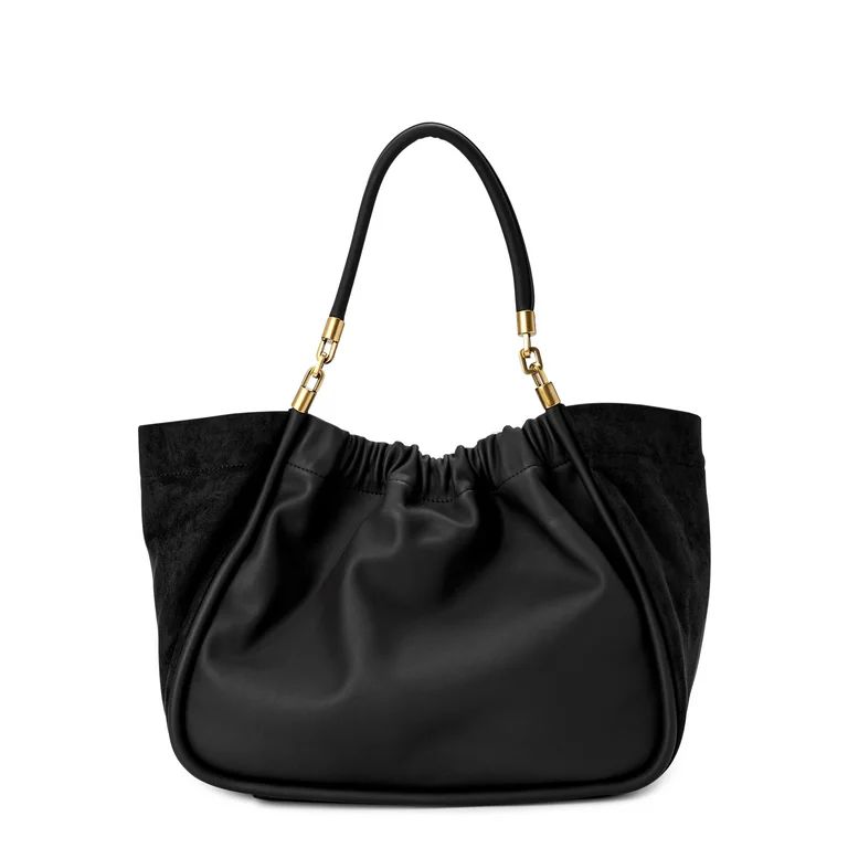 Scoop Women's Sueded Tote Bag Black | Walmart (US)