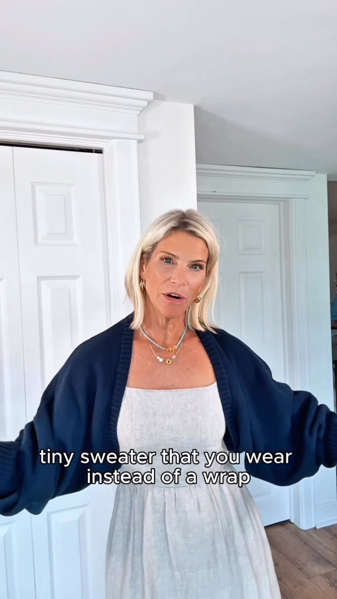 This Aritzia cotton shrug is one of those pieces you don’t realize you need until you own it. It’s lightweight, breathable, and the perfect extra layer for summer dresses, tanks, travel days, chilly restaurants, and cool evenings. It adds just enough warmth without feeling bulky.

❤️ Heart = Support my posts
📌 Save = Summer layering inspiration you’ll use all season
🛍️ Follow me on LTK for more wardrobe staples worth investing in.

#LTKootd #LTKSeasonal #LTKOver40