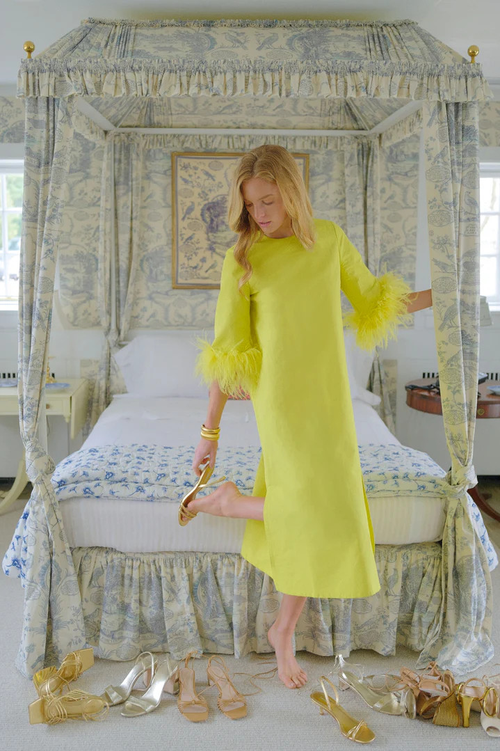Citron Feather Jamie Dress | Tuckernuck (US)