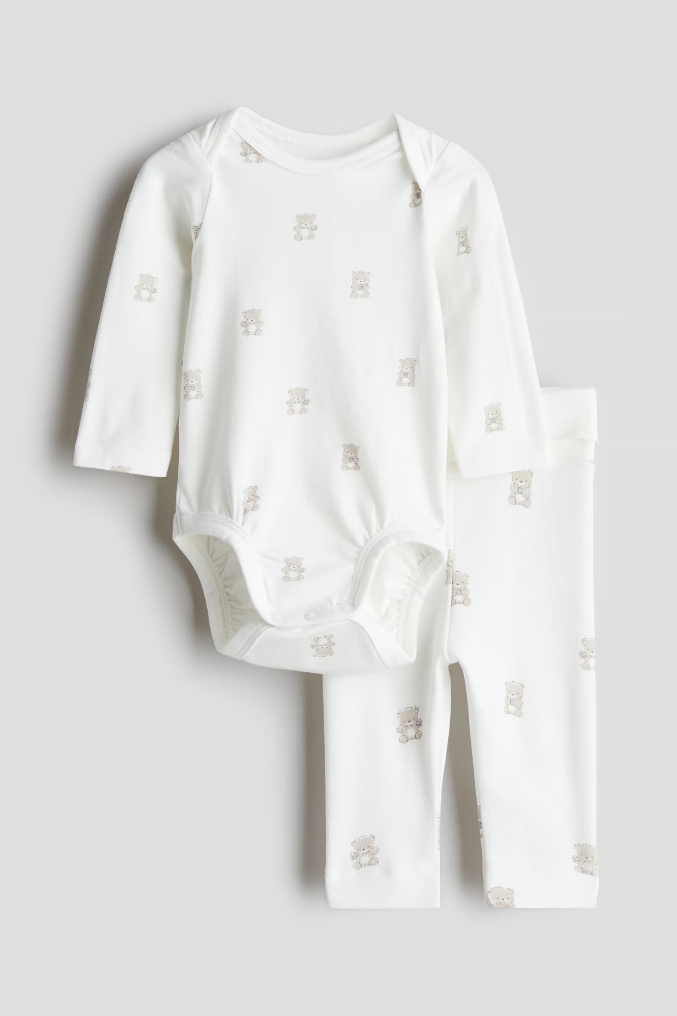 2-piece cotton jersey set | H&M (UK, MY, IN, SG, PH, TW, HK)