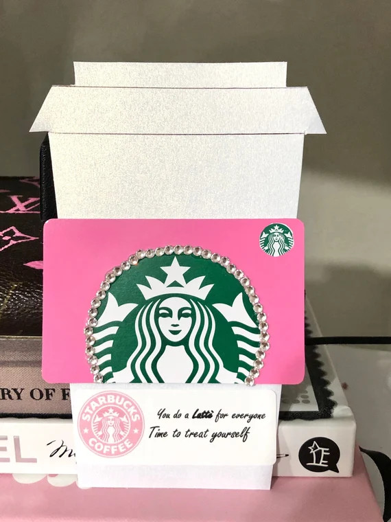 Blinged Starbucks giftcard / loaded Starbucks card / Starbucks gift / giftcard/ bling gift | Etsy (US)