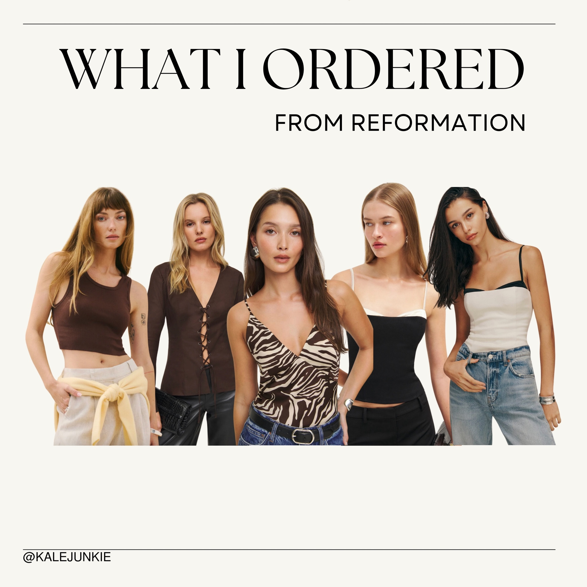 What I ordered from reformation! 

#LTKSeasonal #LTKWorkwear #LTKStyleTip