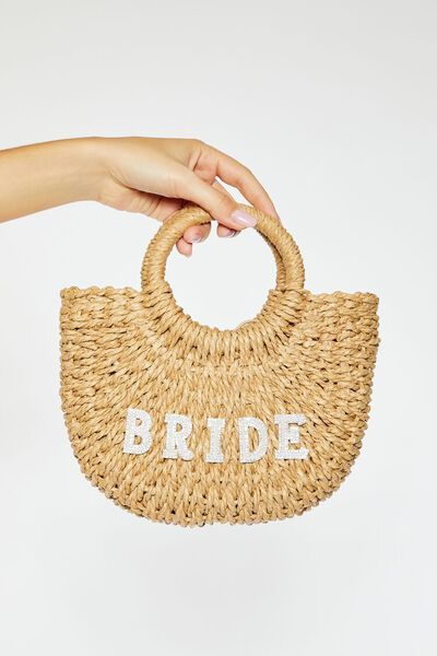 Bride Basketwoven Tote Bag | Forever 21
