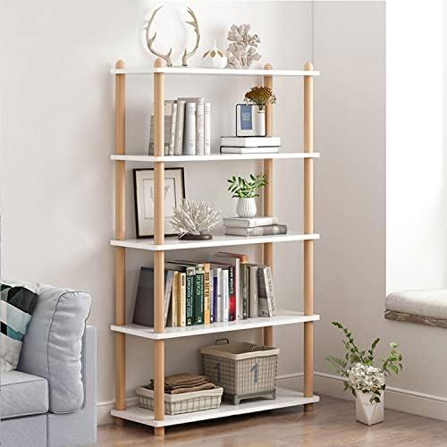 IOTXY 5-Tier Wooden Shelf Bookcase - Modern Open Bookshelf, Free Standing Storage Rack, Multifunctio | Amazon (US)
