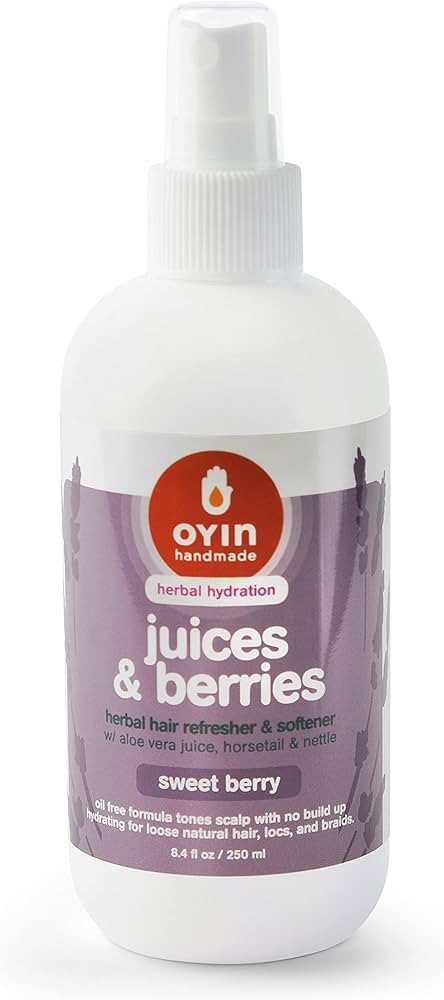 Oyin Handmade Juices & Berries Hydrating Herbal Leave-In Hair Tonic | Aloe Vera, Lavender & Chamo... | Amazon (US)