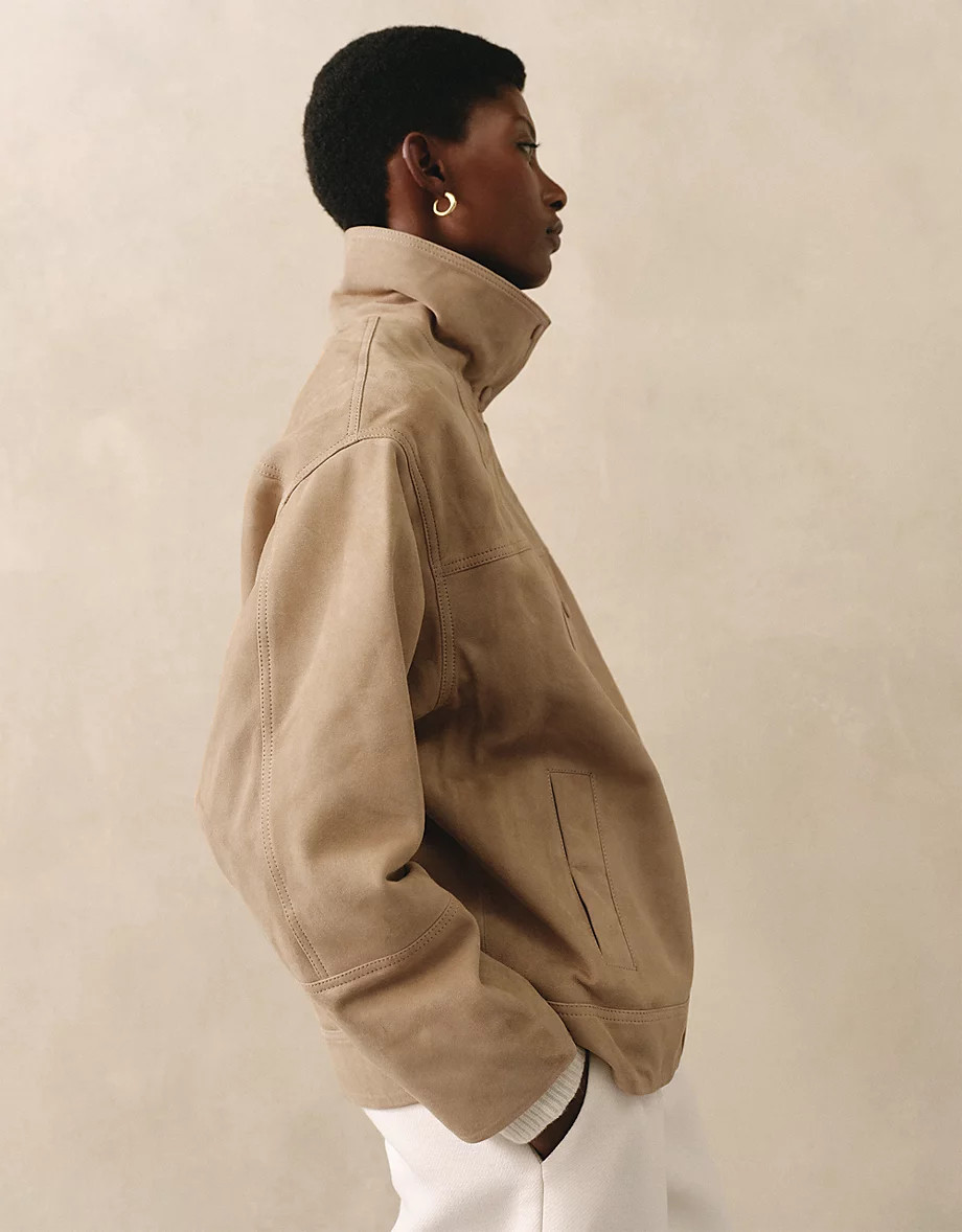 Suede Batwing Jacket | The White Company UK & ROW