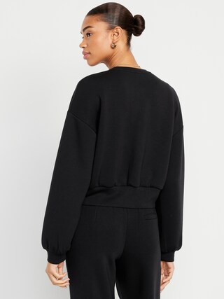 Bounce Fleece Twist-Front Top | Old Navy (US)
