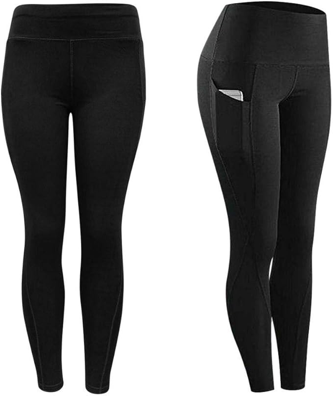 YMADREIG Yoga Pants with Pockets for Women High Waisted Workout Leggings Tummy Control Yoga Leggi... | Amazon (US)