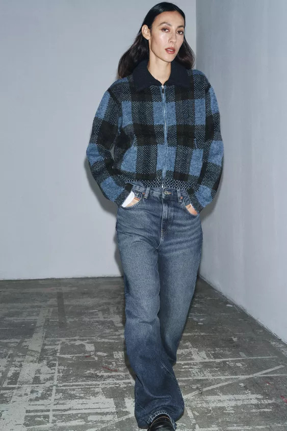 ZW COLLECTION BALLOON HIGH-WAIST JEANS | Zara US