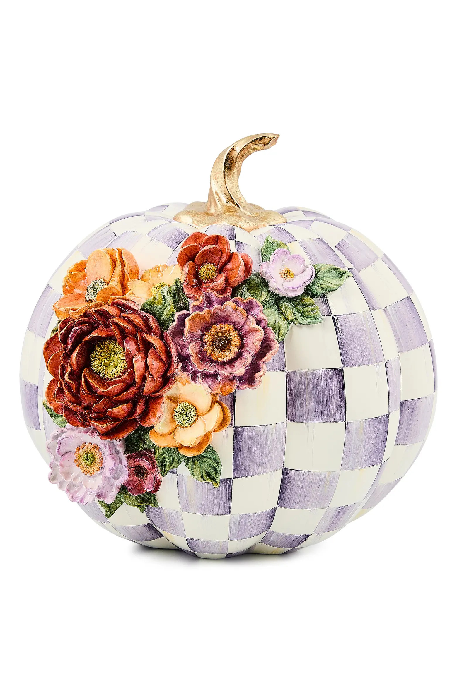 Violet Check Cascade Floral Pumpkin | Nordstrom