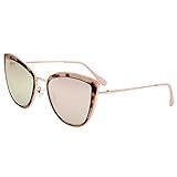 VIVIENFANG Women Mirrored Oversized Cateye Sunglasses Leopard Print UV Protection G87566A Pink | Amazon (US)