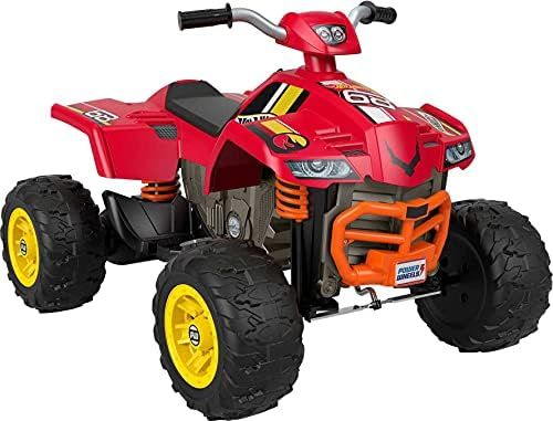 Power Wheels Hot Wheels Ride-On Toy Racing ATV with Multi-Terrain Traction and Reverse Drive, Seats  | Amazon (US)