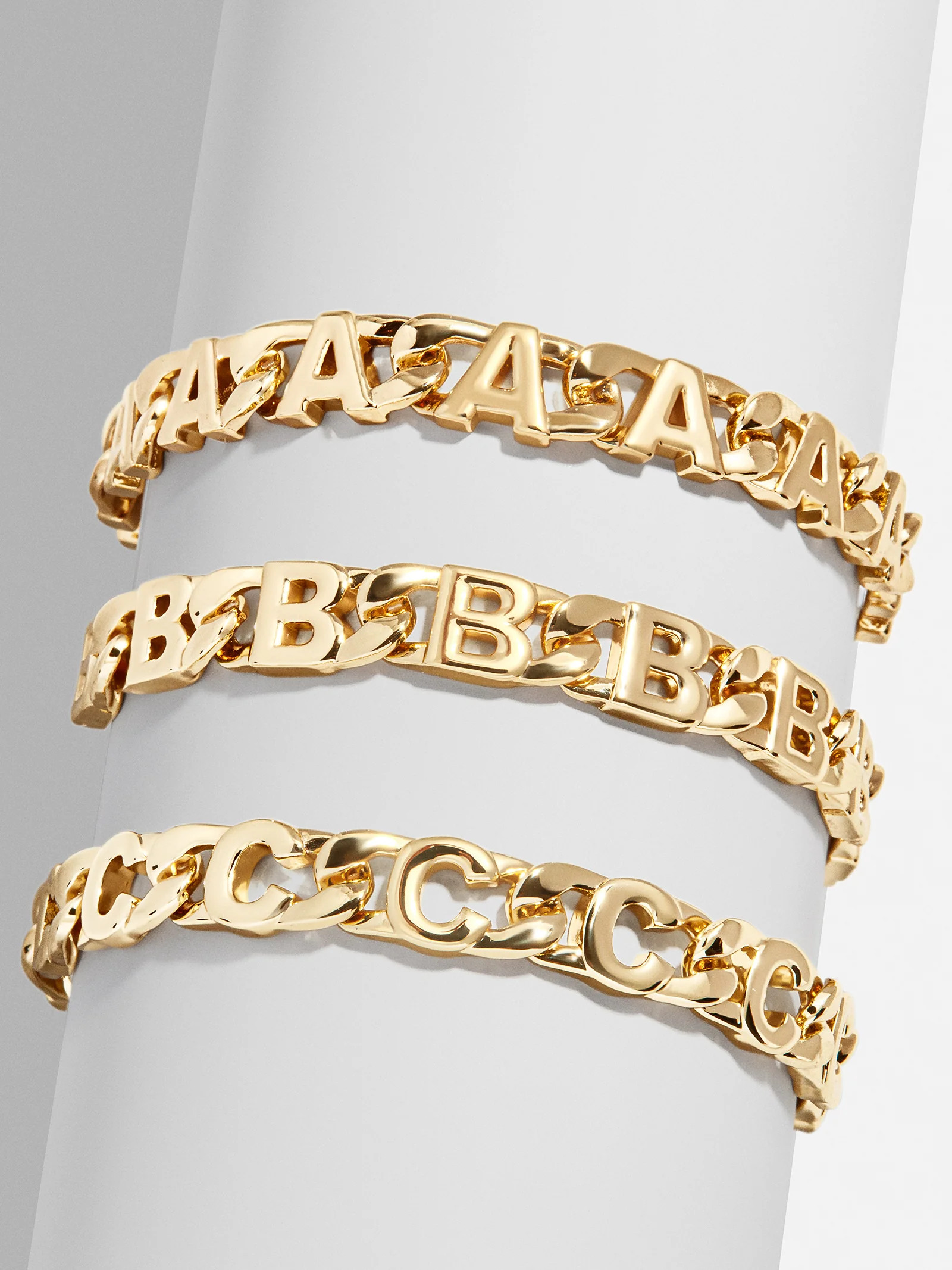 Repeating Initial Bracelet - A | BaubleBar