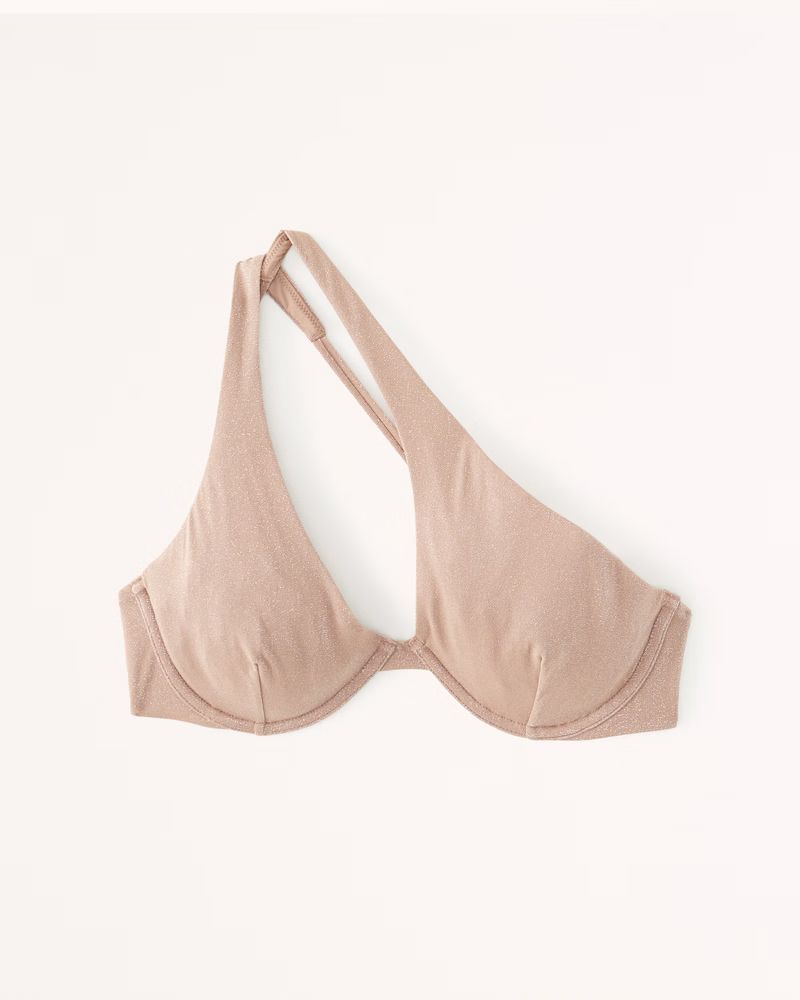 Women's Shimmer Asymmetrical Underwire Bikini Top | Women's Swimwear | Abercrombie.com | Abercrombie & Fitch (US)