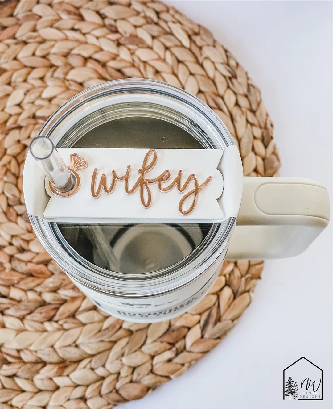 Wifey Quencher Tumbler Topper, H2.0 20oz, 30oz, 40oz, Tumbler Name Plate Personalized, Gifts for ... | Etsy (US)