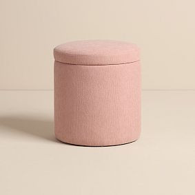Round Storage Ottoman | Dormify