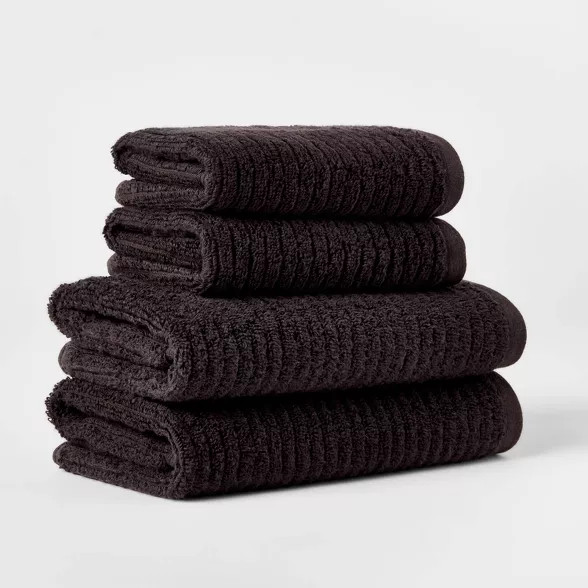 Quick Dry Ribbed Bath Towel Set - Threshold™ | Target