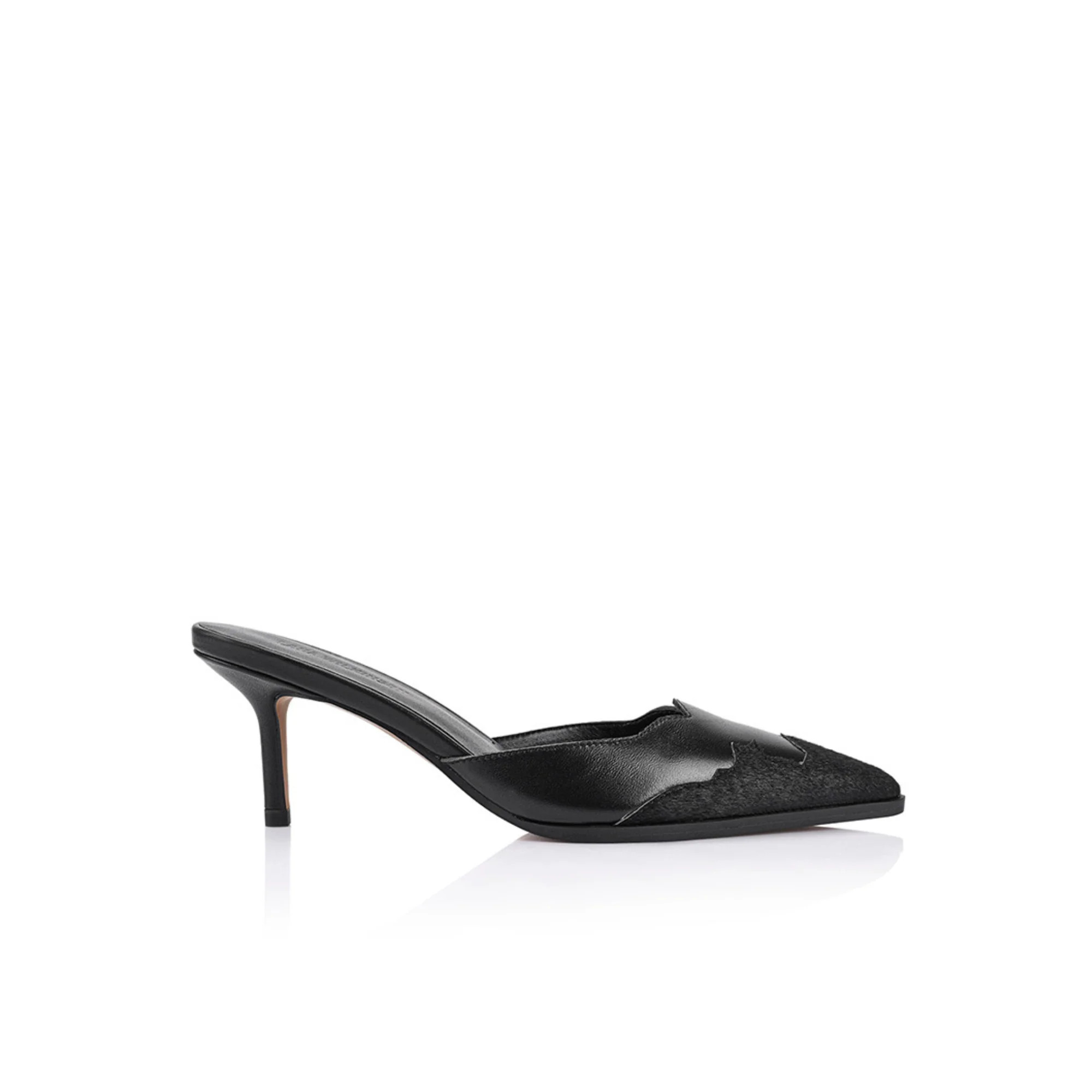 Melanie Mule Pony & Black Leather | Lana Wilkinson