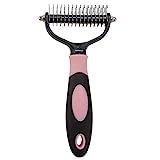 Pet Grooming Tool, Pet Hair Remover, Pet Grooming Brush, Pet Dematting Comb Grooming Undercoat Rake  | Amazon (US)