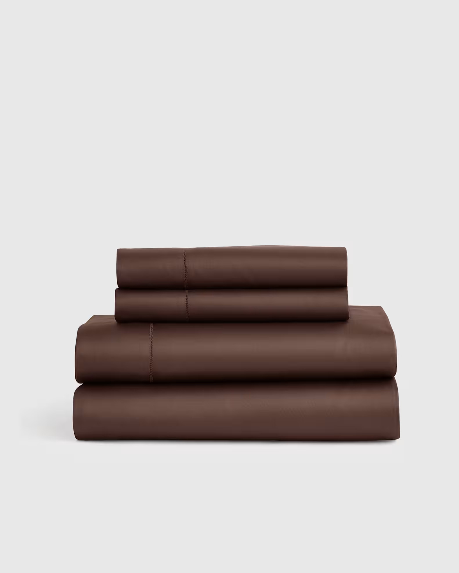 700 TC Giza Cotton Sateen Sheet Set in Espresso | Quince