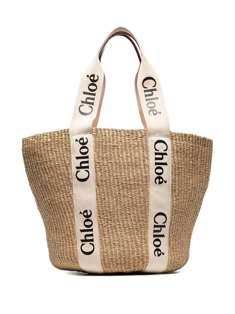 Chloé Large Woody logo-strap Tote Bag | Neutrals | FARFETCH | Farfetch Global