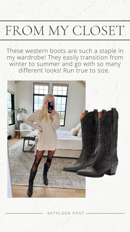 Found these western boots are fully in stock!! They run true to size! #kathleenpost 

#LTKGiftGuide #LTKHoliday #LTKstyletip