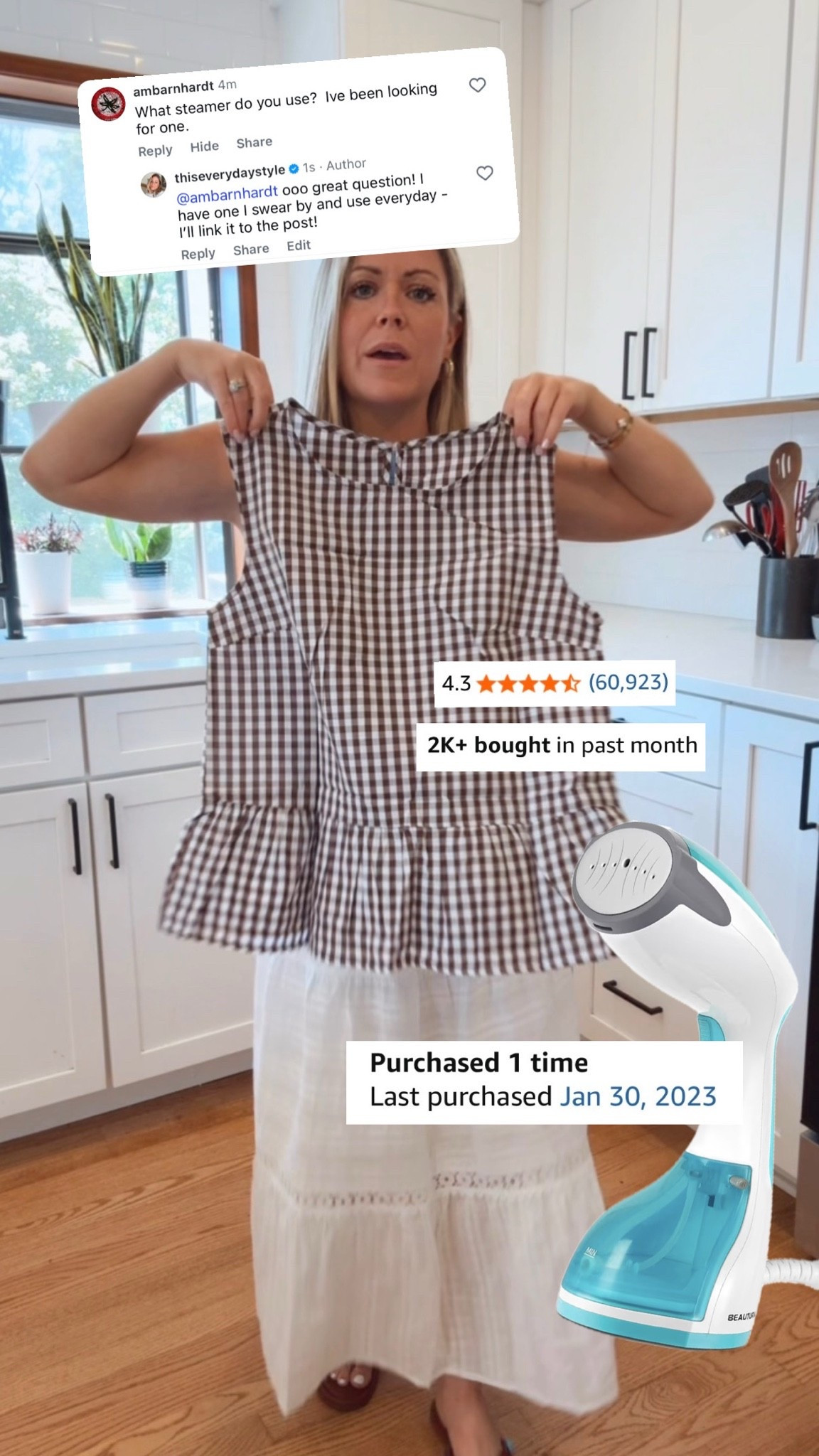 My fav steamer from Amazon on sale!

#LTKSaleAlert #LTKgrwm #LTKmomlife