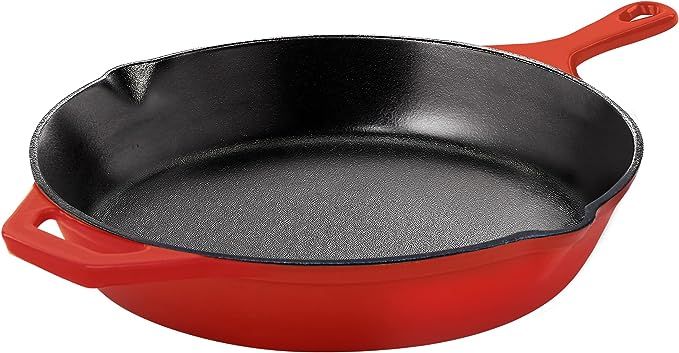 Utopia Kitchen 10.25 Inch Pre-Seasoned Cast iron Skillet - Frying Pan - Safe Grill Cookware for i... | Amazon (US)