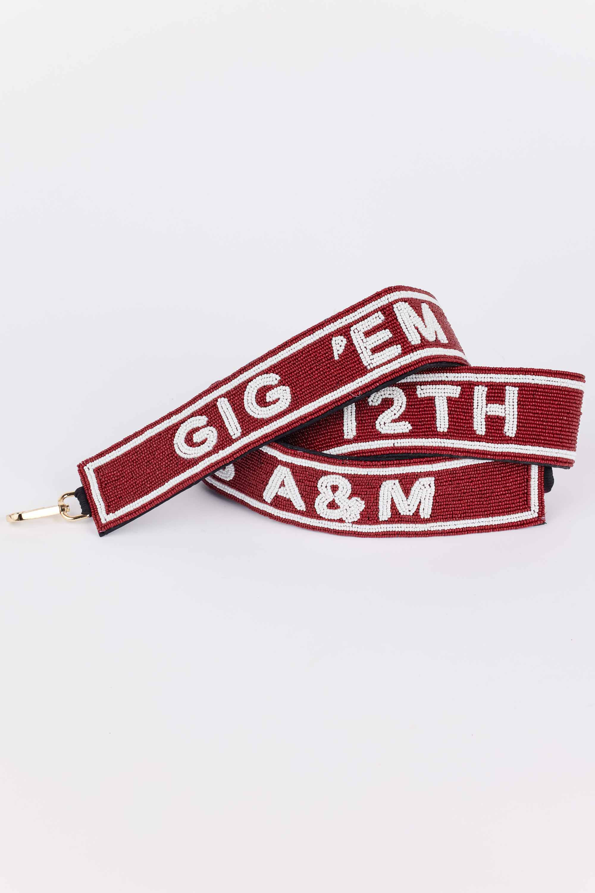 Beaded Purse Strap- Texas A&M | Avara
