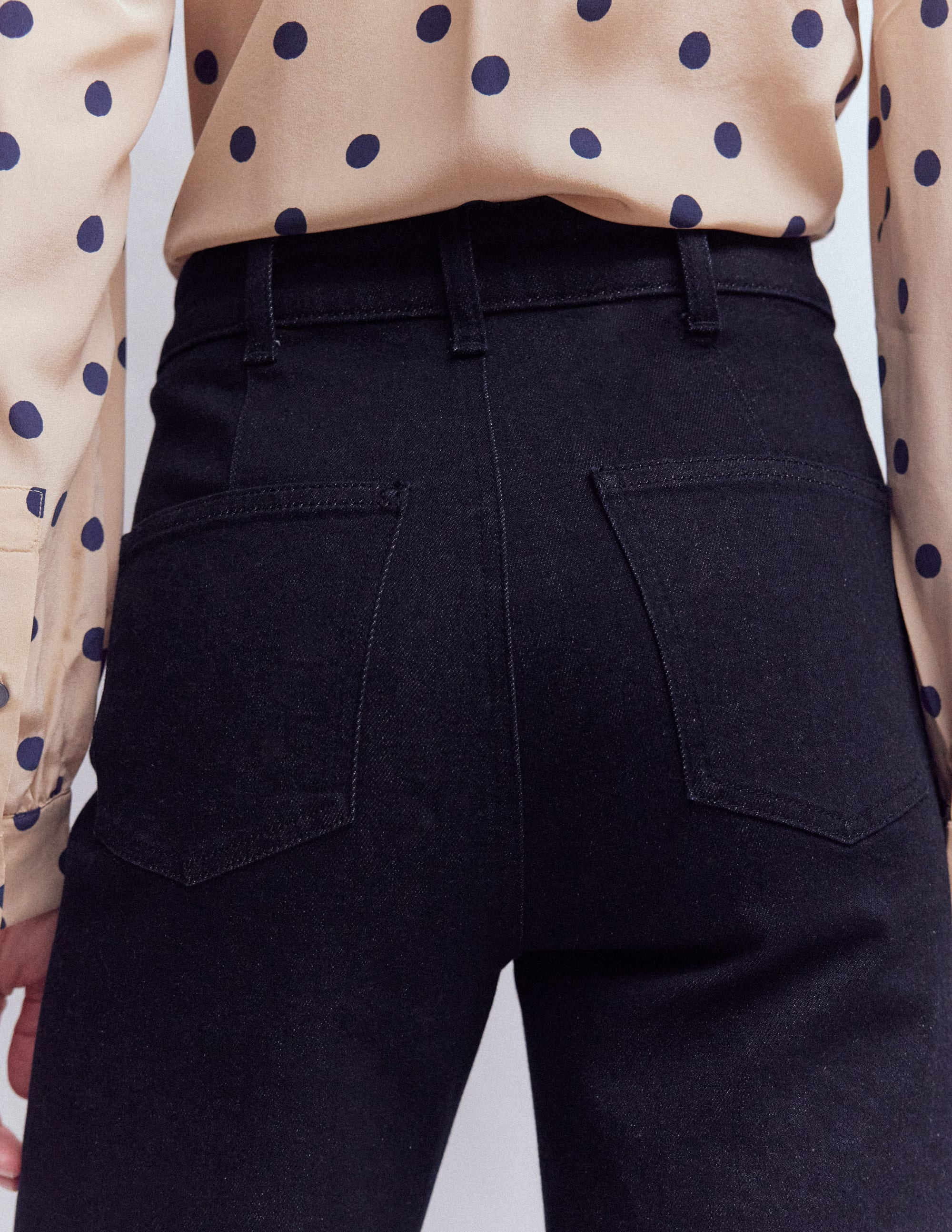 Pintuck Column Leg Jeans-Indigo Rinse | Boden (US)