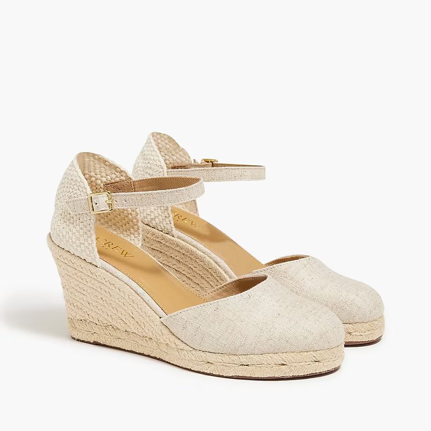 Ankle-strap espadrille wedges | J.Crew Factory