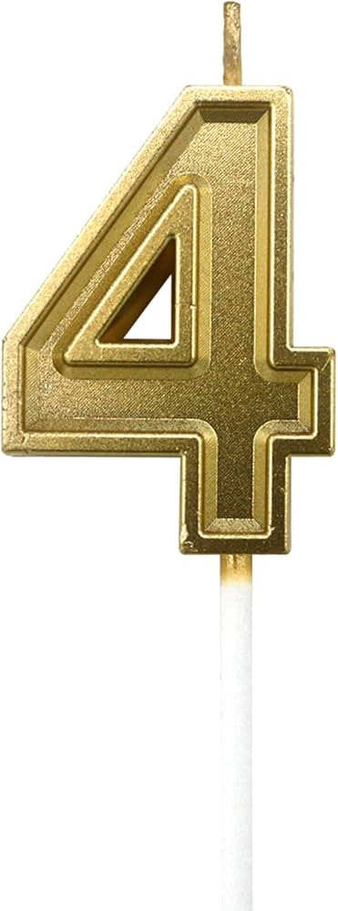 BLUE TOP 2.8 Inch Birthday Cake Candles Number Candles Birthday Candles for Cake,Cake Topper Deco... | Amazon (US)