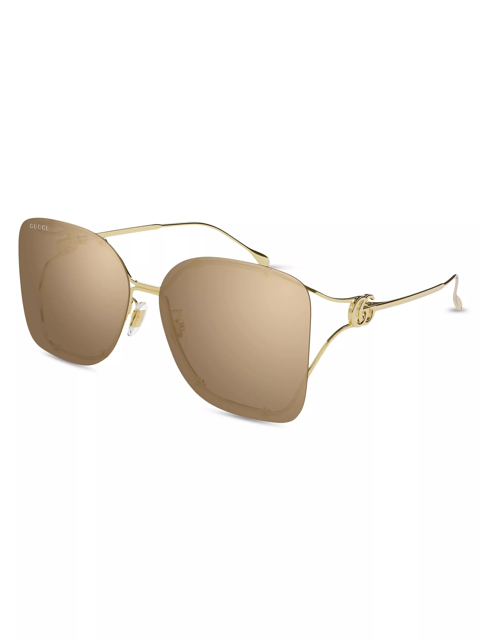 Flat & Bend 60MM Squared Sunglasses | Saks Fifth Avenue