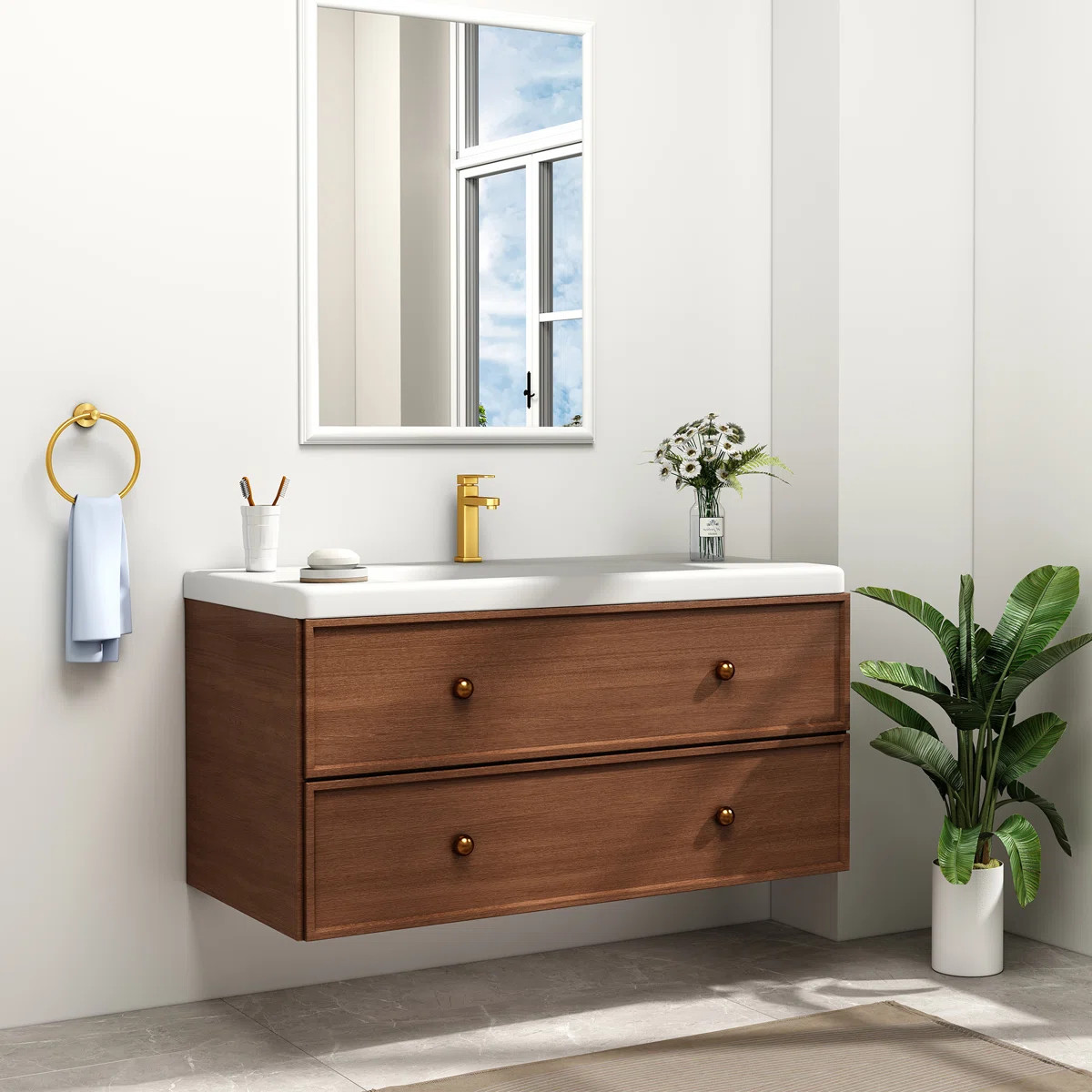 APLusee Wall Mounted Stainless Steel Bathroom Towel Ring & Reviews | Wayfair | Wayfair North America