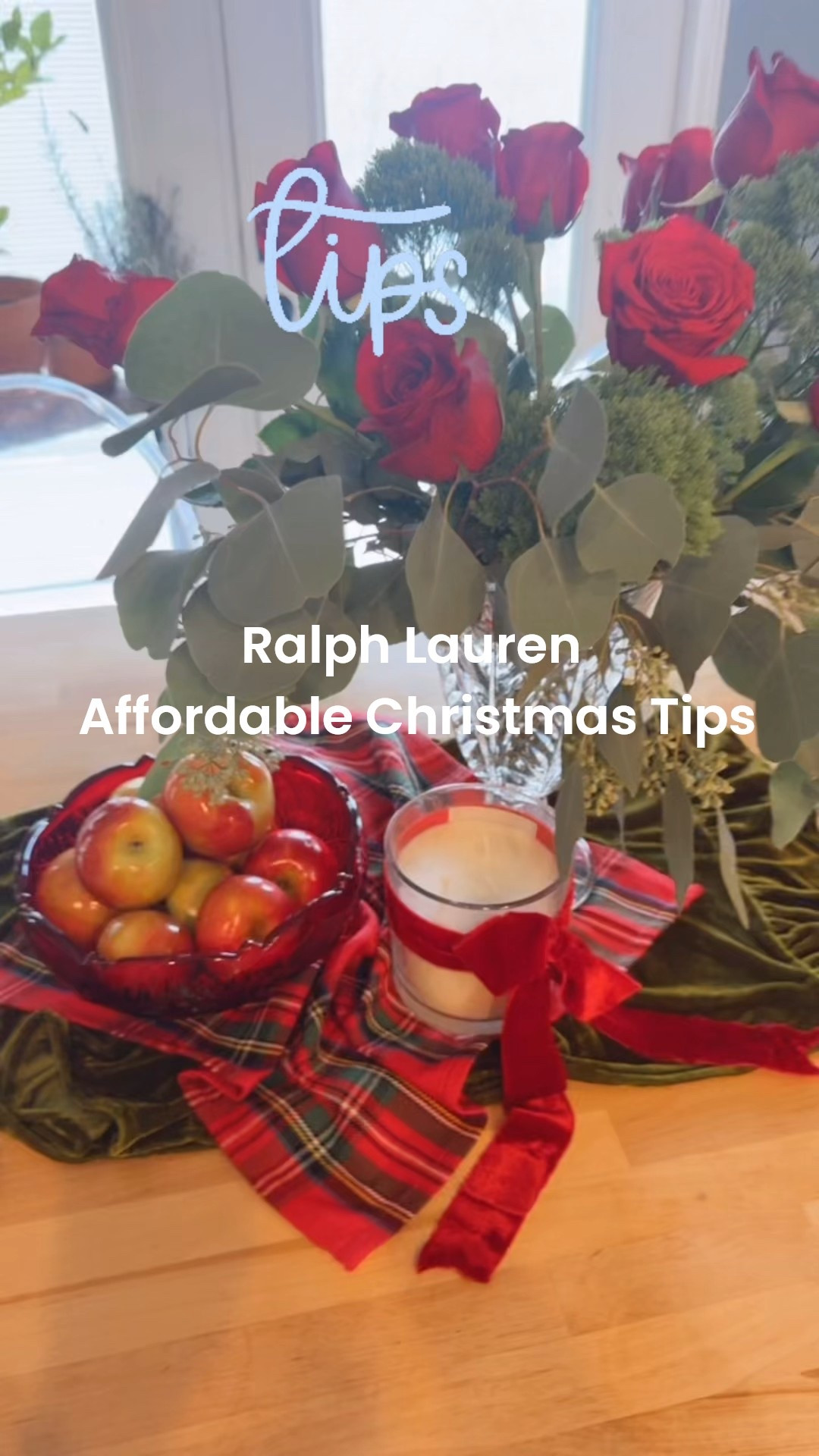 Ralph Lauren 
Affordable Christmas decorating tips… just a couple and more to come.

Use plaid napkins to give a layered plaid look on tables etc
Affordable and stitched, and a great size for layering

Ralph uses red satin and velvet ribbons to decorate

Plaid is used for table clothes runners pillowed , stockings 

Red roses and a ton of greenery are key elements

White/ivory candles 

Velvet and rich fabrics 

Hold or silver metals

These ntartin plaid napkins are in a pack of 12 $15

The velvet ruffled runner is $19

Candle is Santel  ginger and cypress & juniper glass jars I tied a velvet ribbon (linked)


And his coffee table books  are a few key items 

#LTKHoliday #LTKStyleTip #LTKFindsUnder50