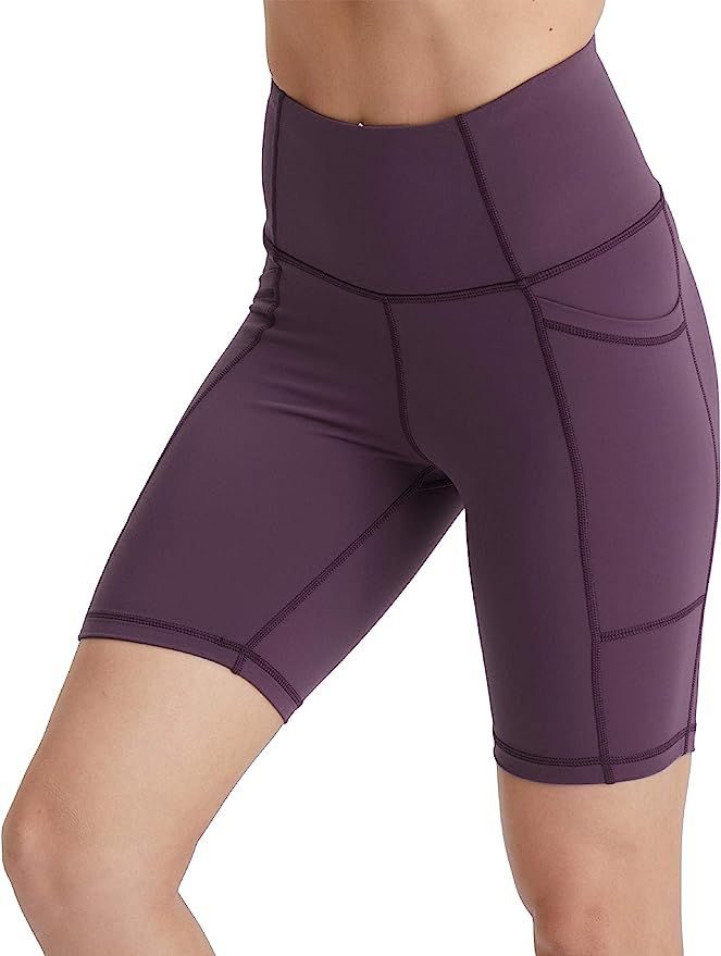 coastal rose Women's High Waist Workout Shorts Tummy Control Yoga Shorts 7" Bike Shorts Sports Le... | Amazon (US)