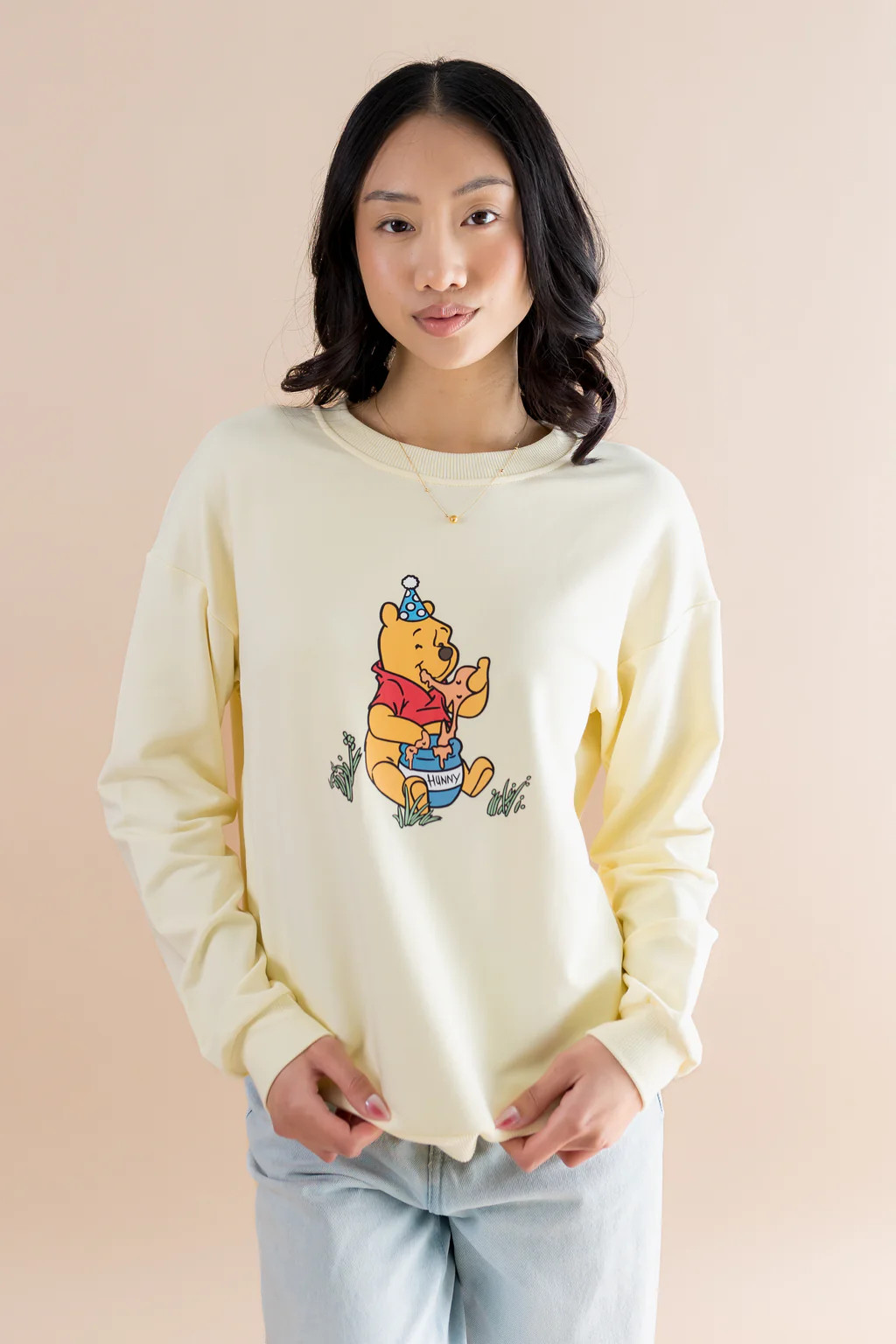 Women's Sweatshirt in Winnie the Pooh on Chamomile | Kyte Baby