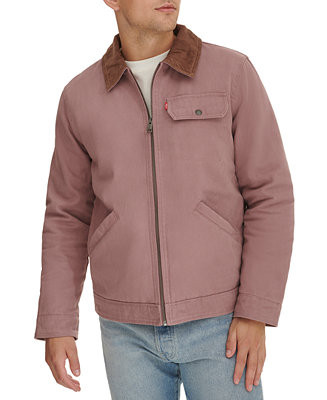 Levi’s® Men's Cotton Canvas Zip-Front Utility Jacket | Macy's
