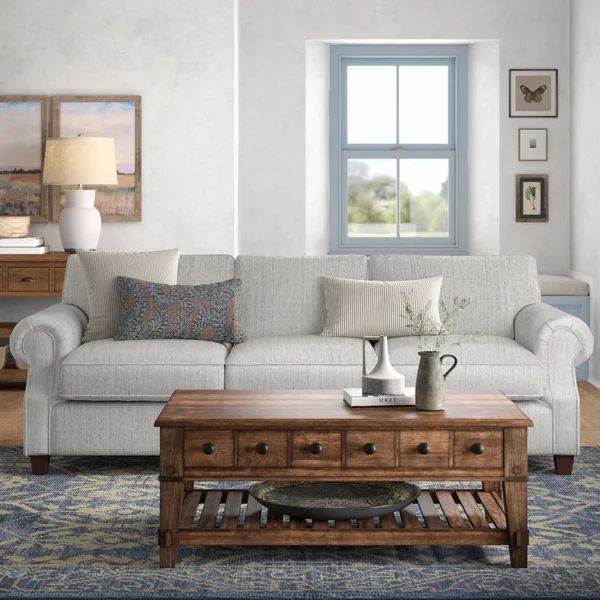 Dilillo 92" Recessed Arm Sofa with Reversible Cushions | Wayfair North America