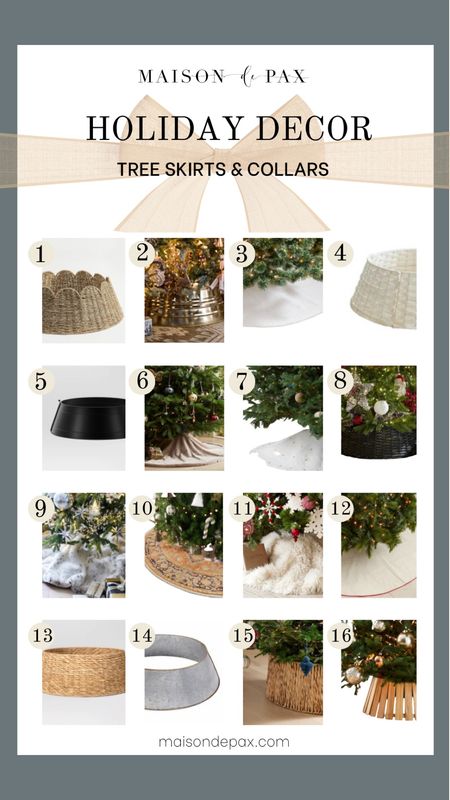 Don’t forget to dress your tree to impress with these tree skirts and collars. A round up of affordable options to finish off your tree this season  

#LTKHoliday #LTKhome #LTKSeasonal