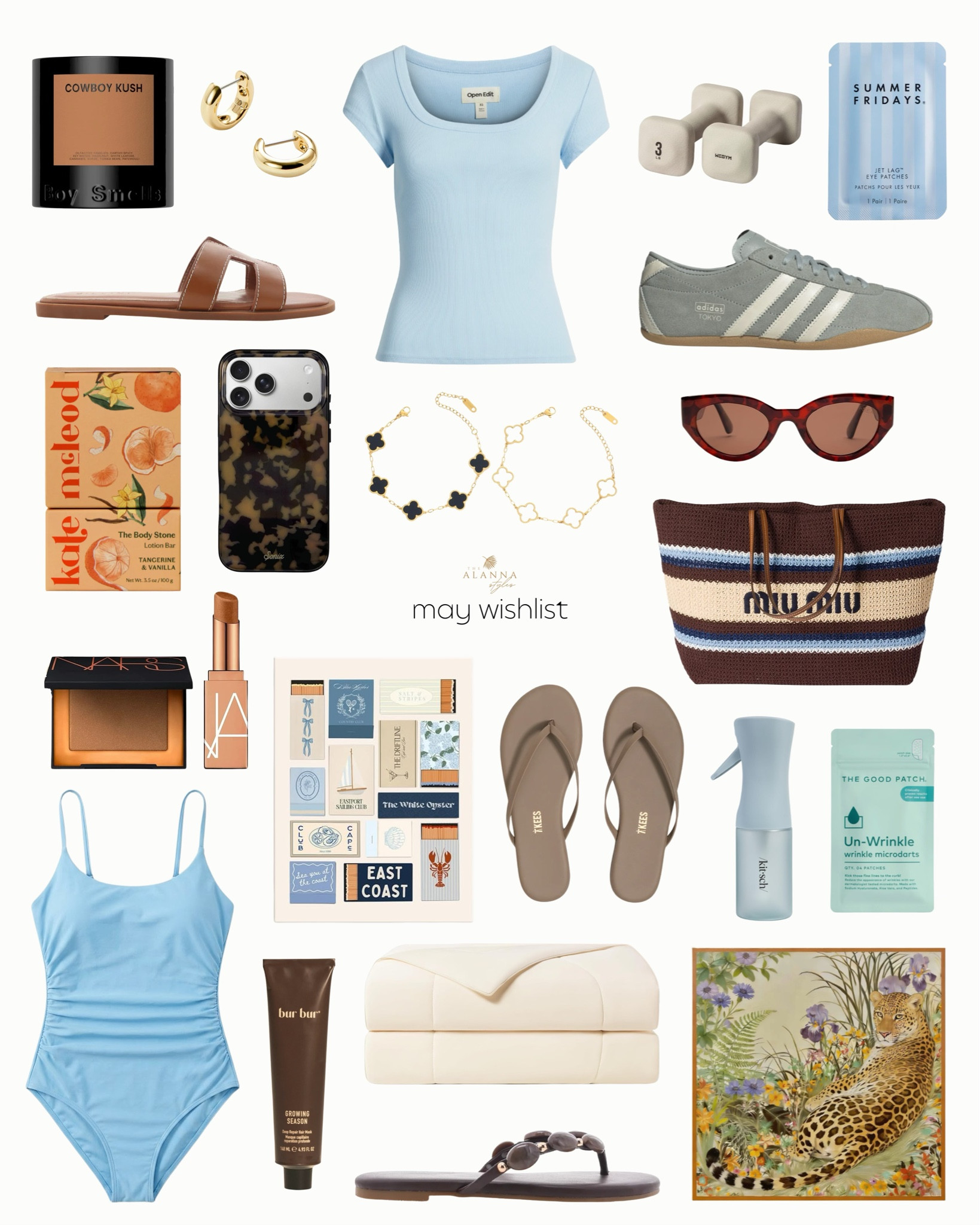 curating my latest obsessions for may! from effortless basics like this baby blue scoop neck to the perfect tortoise accessories and self-care essentials, these are the pieces on my radar this month. whether you’re refreshing your skincare or looking for that perfect summer sandal, i’ve got you covered. #maywishlist #summerstyle #springessentials #ltkhome #liketkit

#LTKootd #LTKgrwm #LTKselfcare