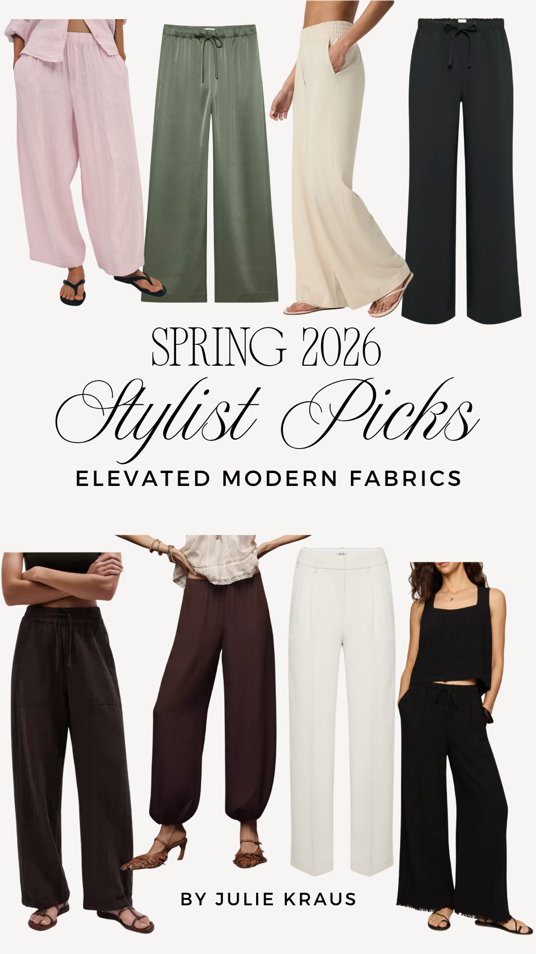 My favorite spring pants in the most elevated fabrics right now. Linen, crepe, satin — these are the pieces that feel as good as they look. 

Linen Pants • Elevated Spring Pants • Spring Style 2026 

 #LTKSeasonal #LTKOver40