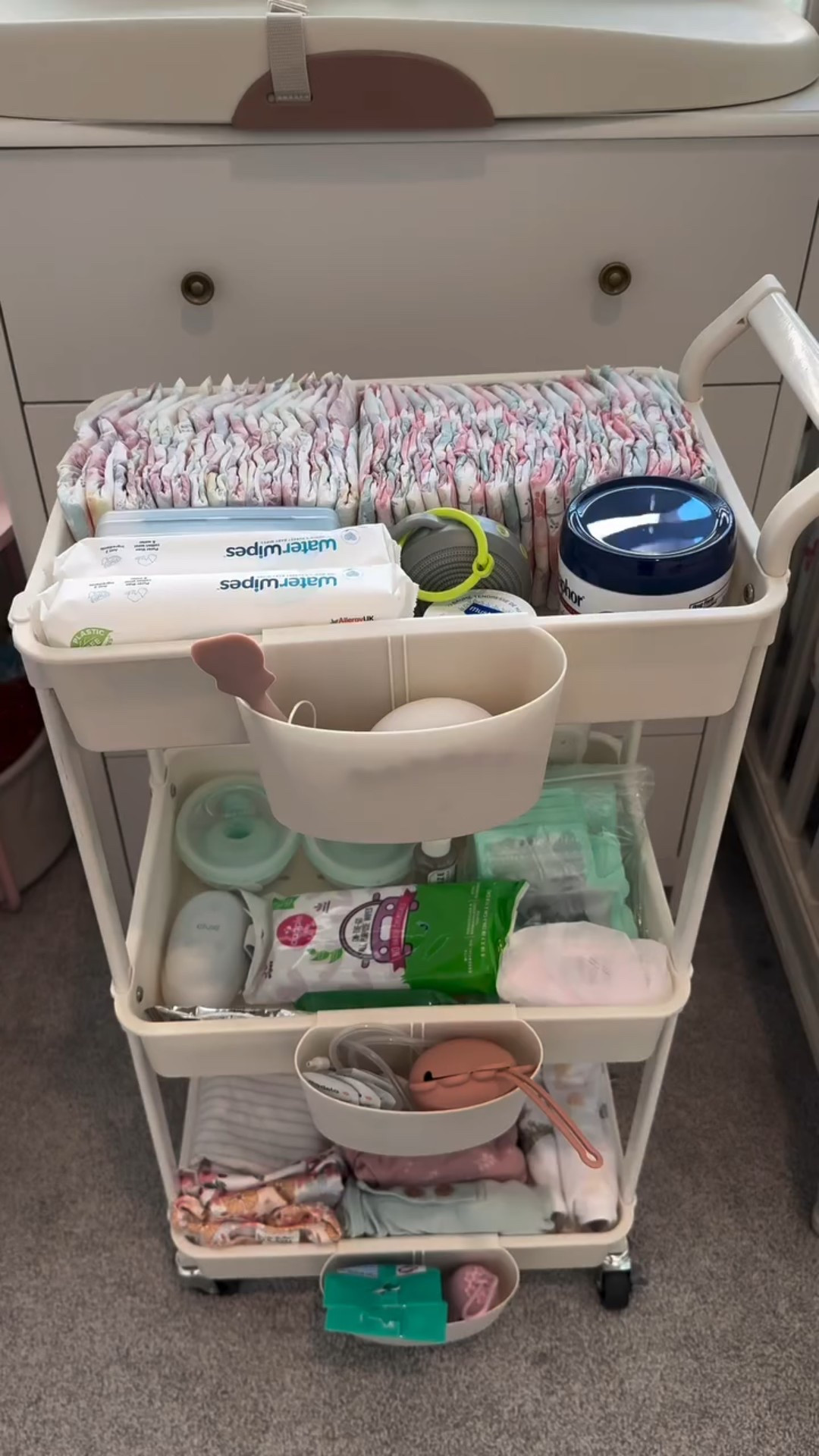 I have always had a small diaper caddy, but you see this cart, GAME CHANGER! I absolutely love it, I push it all around the house, it holds everything I need at every point of the day. Will you make yourself one of these?

Most of the items in this video can be found in my Amazon storefront. Click the link in my bio.
#nestwithme #nursingcart

#LTKKids #LTKBaby #LTKFamily