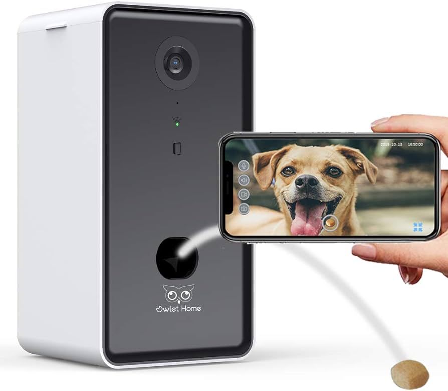 Owlet Home Pet Camera with Treat Dispenser Tossing for Dogs/Cats, 2.4Ghz & 5Ghz WiFi, 1080P Camer... | Amazon (US)