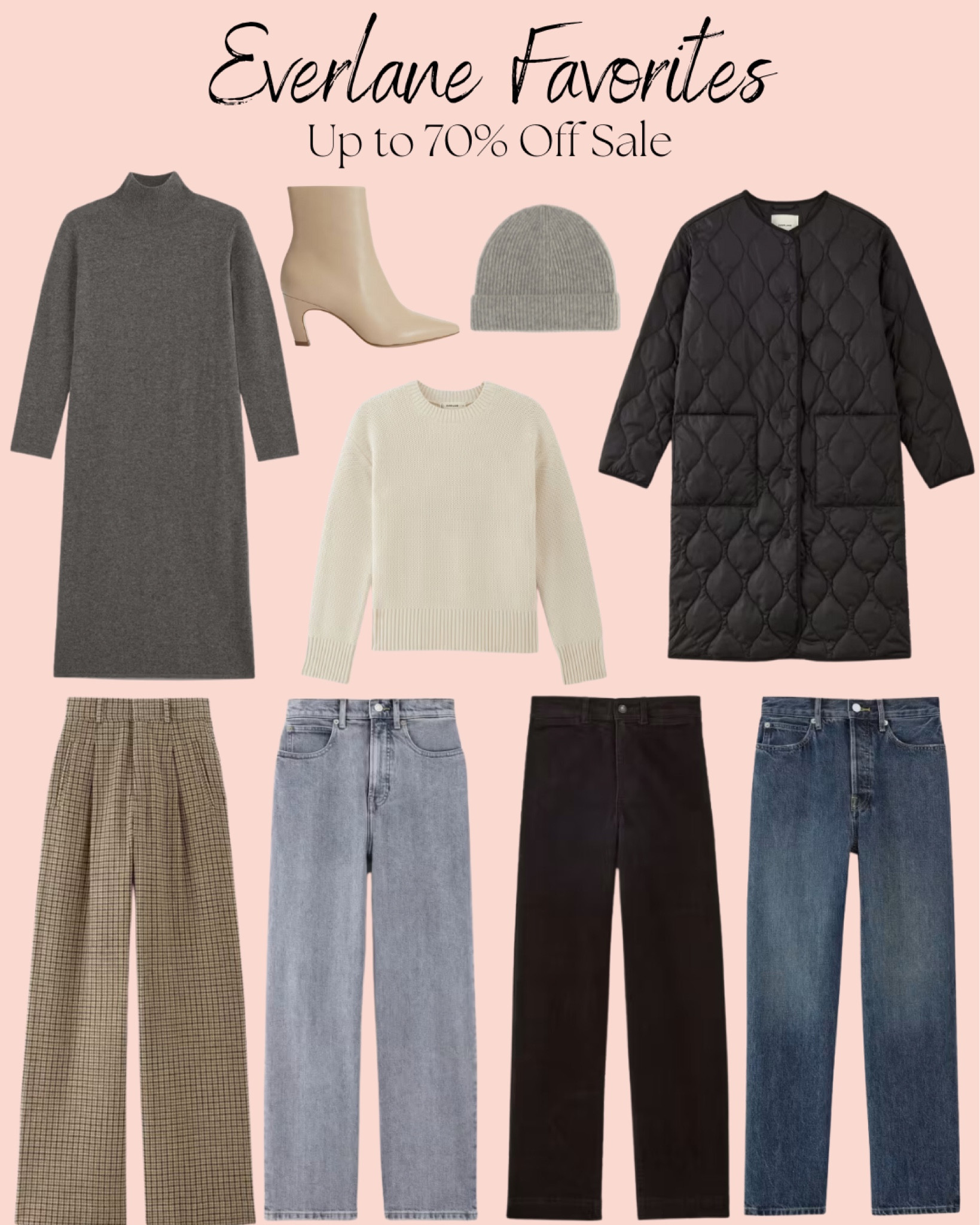 Some of my favorites that are on sale for up to 70% off right now at Everlane! 

#LTKSeasonal #LTKSaleAlert #LTKStyleTip