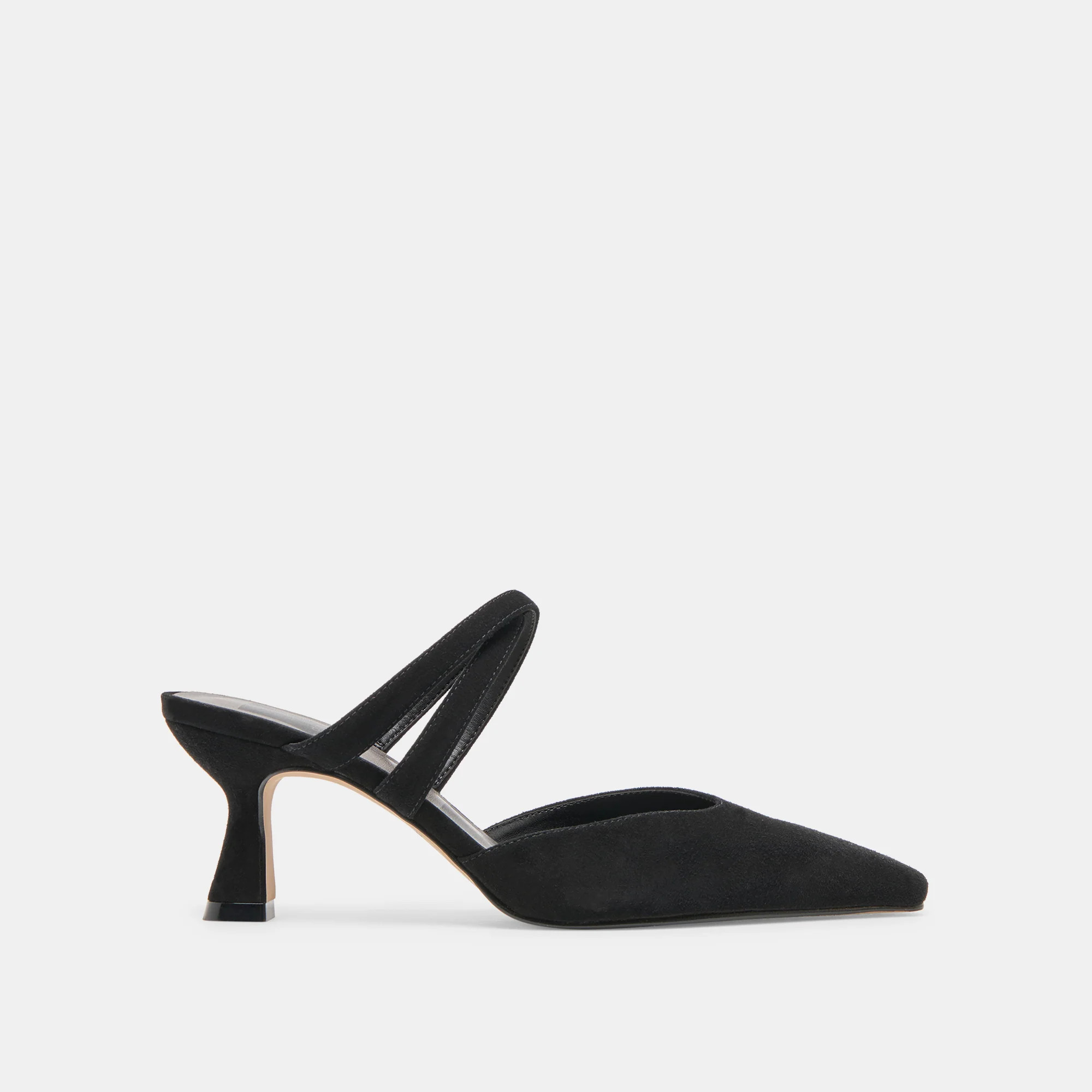 Linore Heels Onyx Suede | DolceVita.com