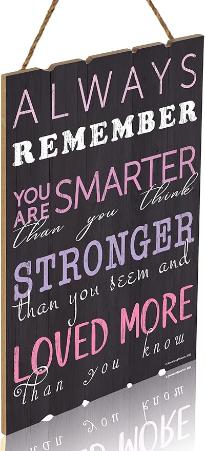 Something Unicorn - Wall Hanging Sign for Teen Girls, Teen's Bedroom, Nursery, College Dorm, Girl... | Amazon (US)