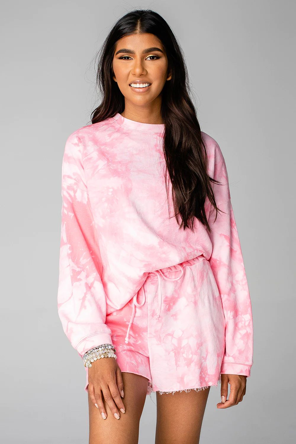 Hailey Loungewear Set - Pink Clouds | BuddyLove