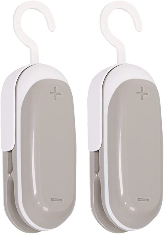 2PACK Mini Bag Sealer, Portable Heat Vacuum Sealers Plastic Sealer, 2 in 1 Heat Seal and Cutter M... | Amazon (US)