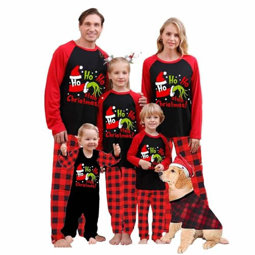Matching Christmas Pjs For Family Christmas Family Set Family Christmas Matching Sets Family Xmas Sleepwear Pajamas(#138-Women, Medium) | Amazon (US)